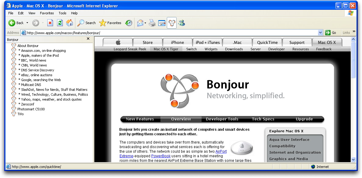 bonjour browser wlc